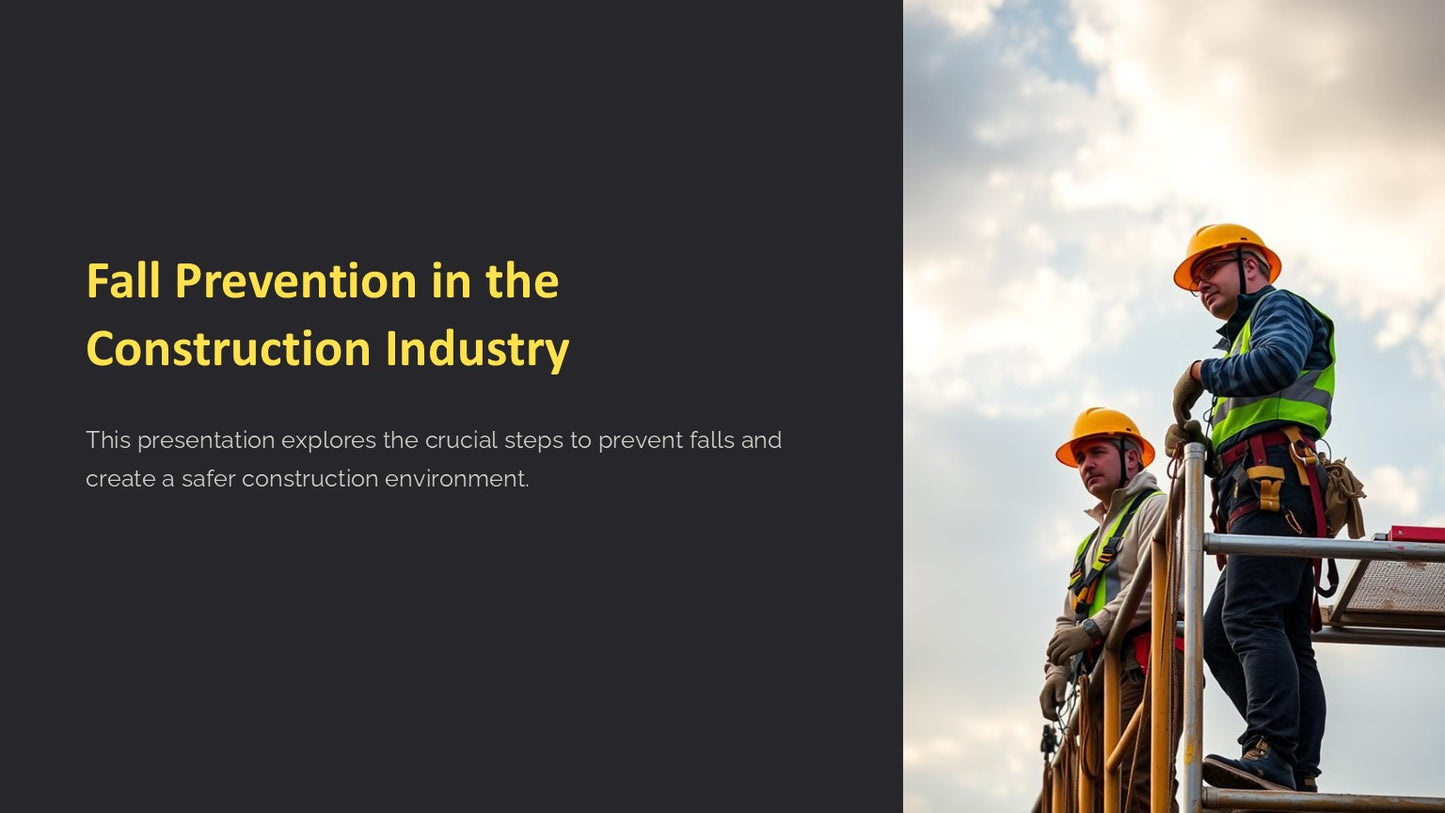 Fall Prevention in the Construction Industry (Toolbox Download)